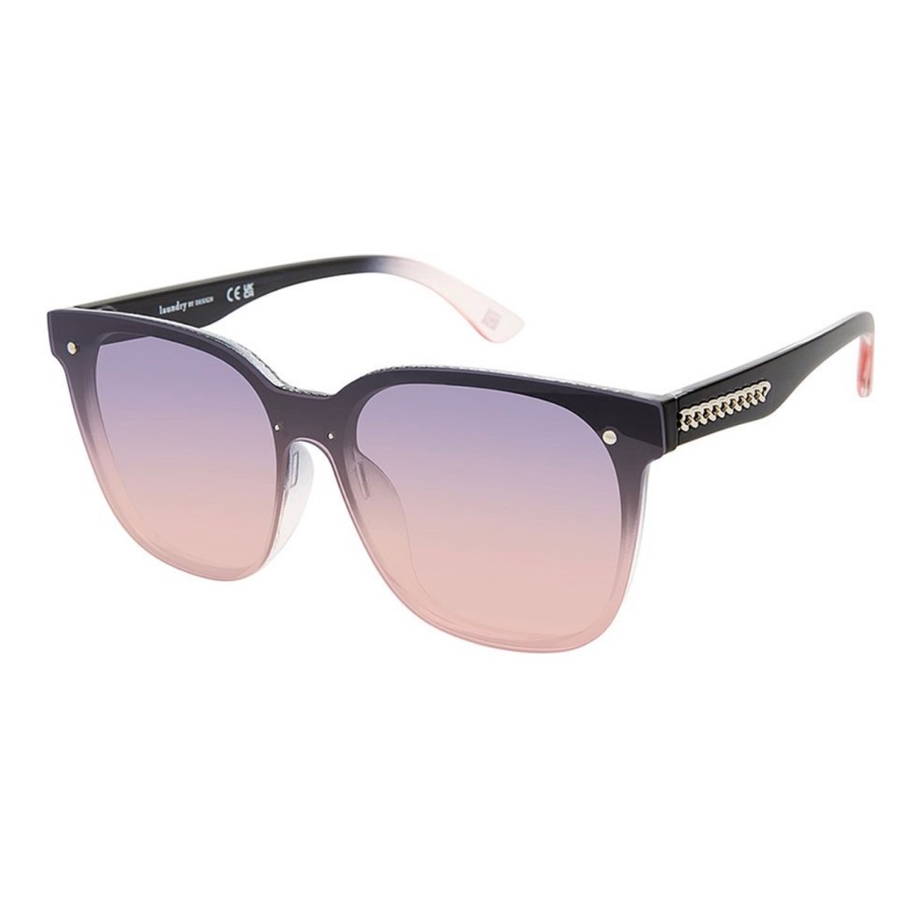 Black & Pink Ombre Square UV Sunglasses Laundry by Design